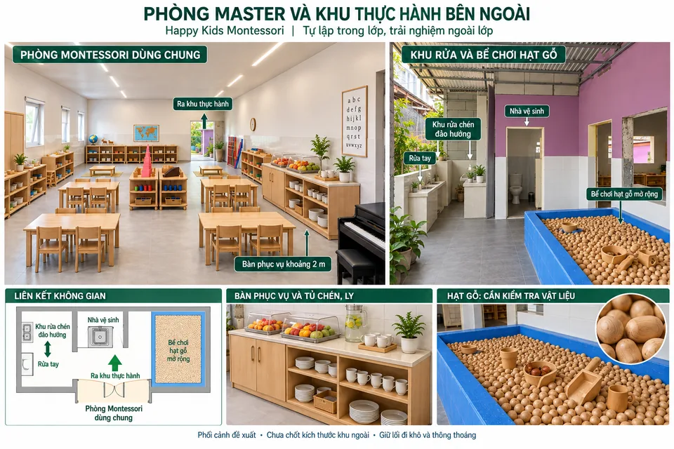 Montessori: con tự làm, con tự khám phá.